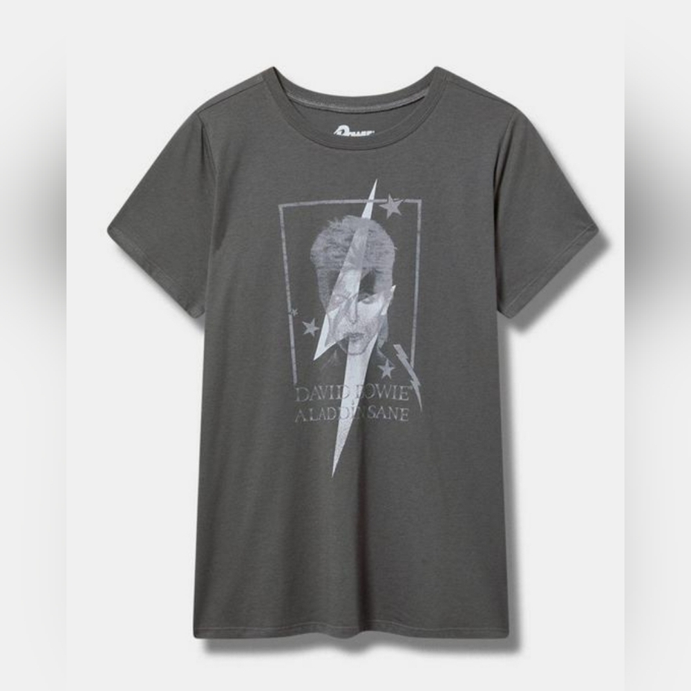 David Bowie Classic Fit Cotton Crew Tee